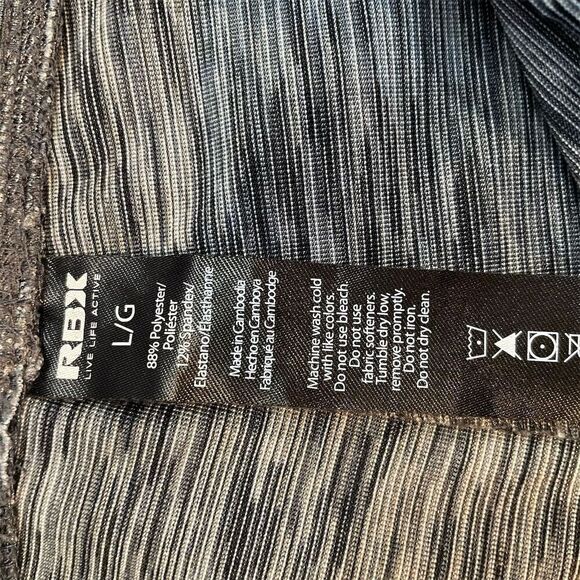 RBX Women's Gray Space Dye Leggings Size L Yoga Gym Running Activewear - Picture 7 of 7